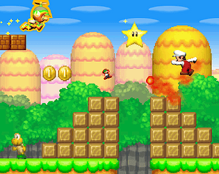 NSMB Mario vs Luigi